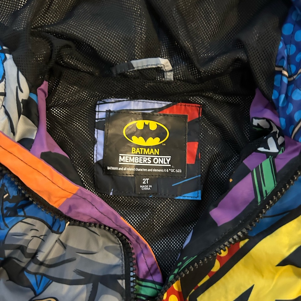 Members Only Batman Windbreaker 2T RARE! - Picture 4 of 5